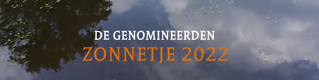 Decoratieve banner genomineerde Zonnetje 2022