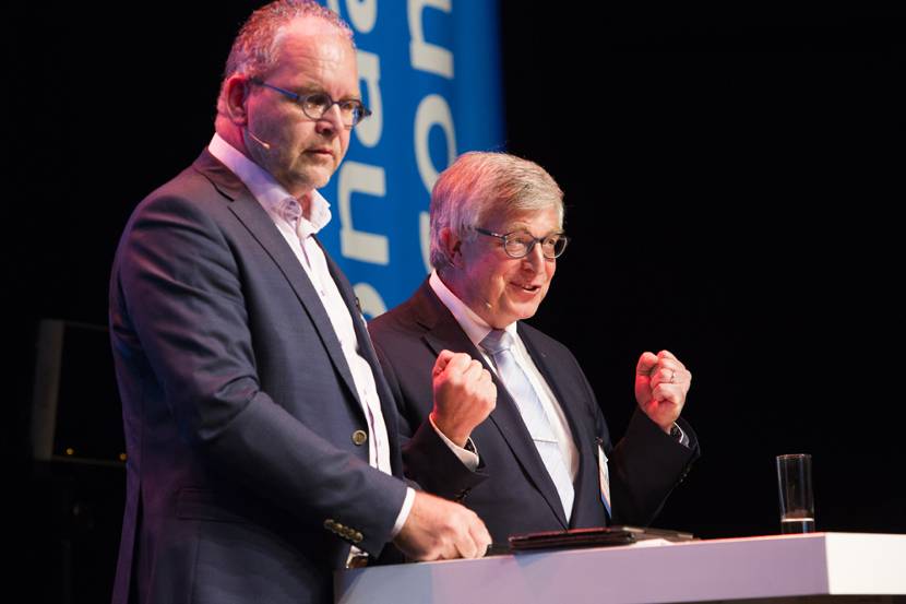 Theo Meskers en Theo van de Gazelle over samenwerking bij renovatie Afsluitdijk