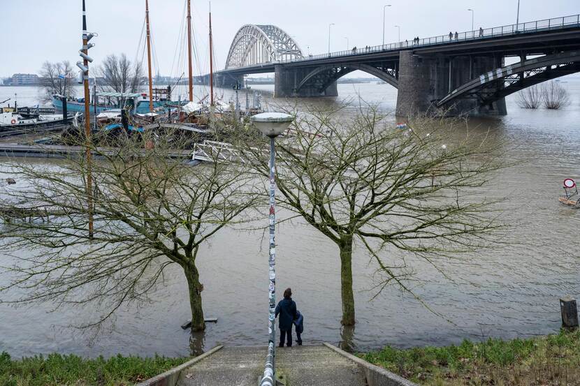 Hoogwater Nijmegen (februari 2021)