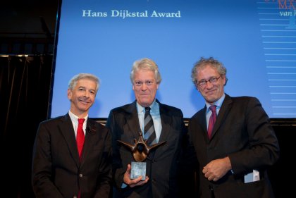 Wim Kuijken ontvangt Hans Dijkstal Award