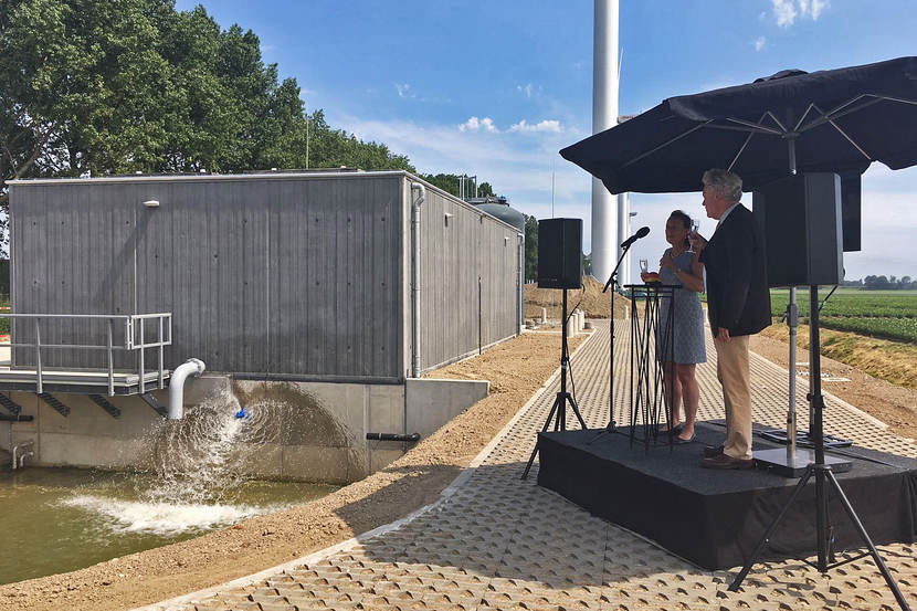 Deltacommissaris bij opening innamestation zoetwater in Haringvliet